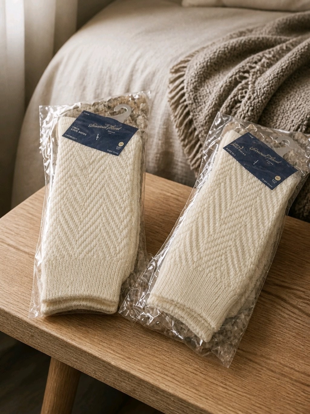 Universal Thread Cream Knit Boot Socks - Pack of Two